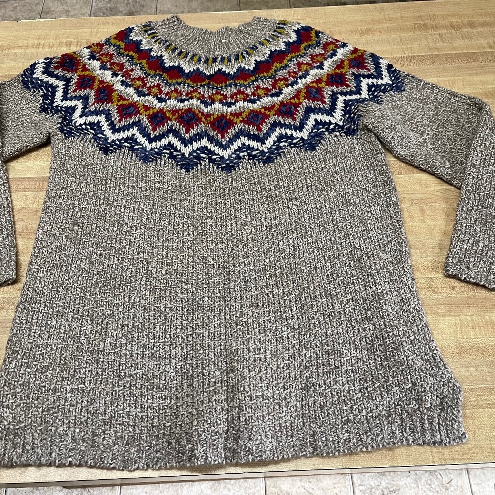 J.JILL FAIR ISLE SWEATER XS